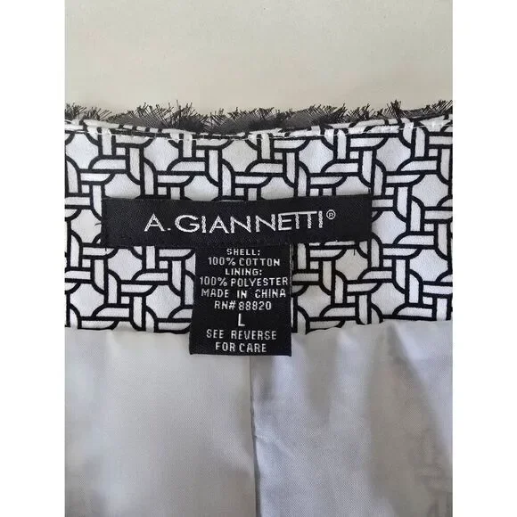 A. Giannetti Open Front Blazer Sz L - Picture 5 of 7